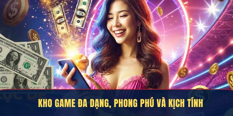 Kho game đa dạng, phong phú và kịch tính